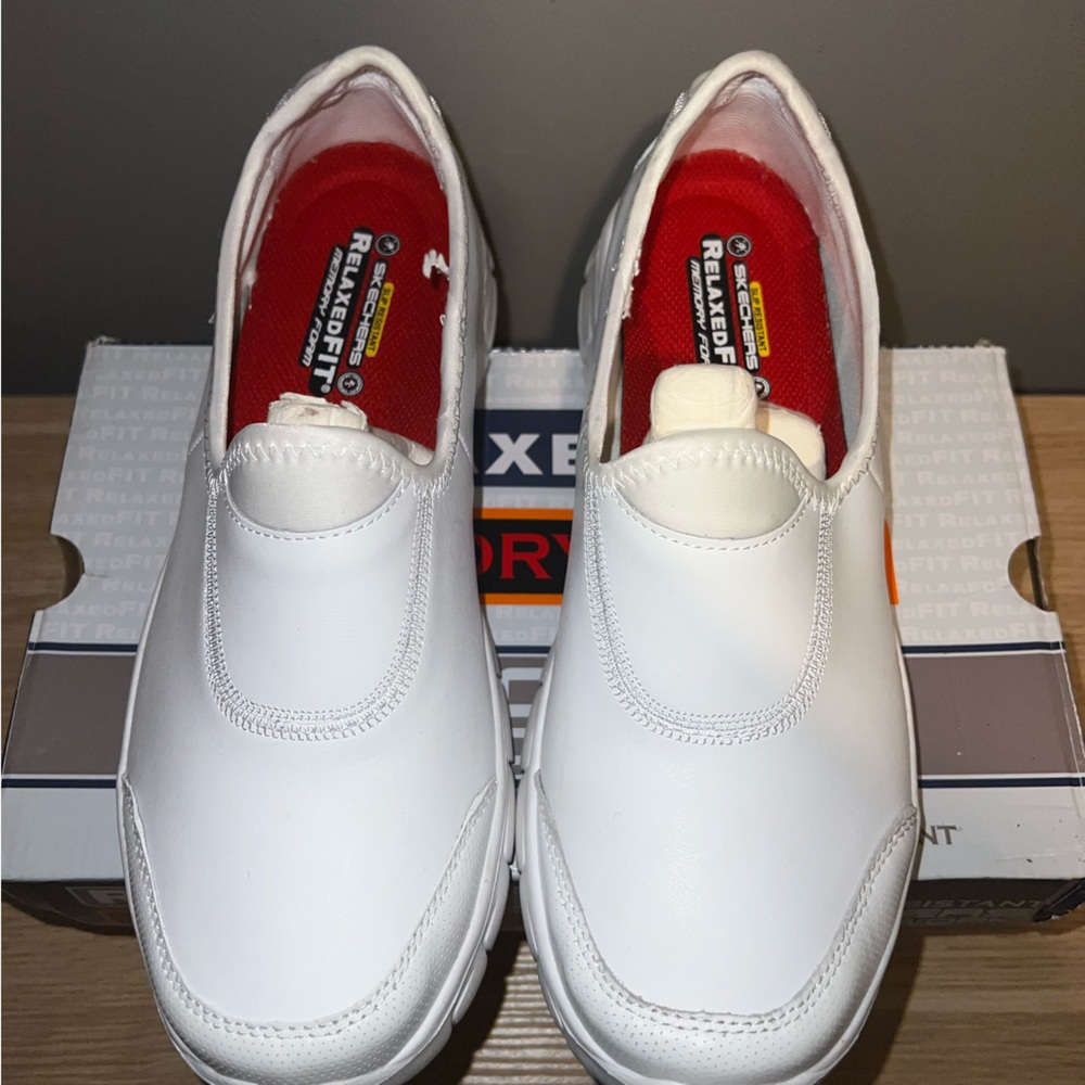 Skechers Work unisex White Shoes // size 8.5